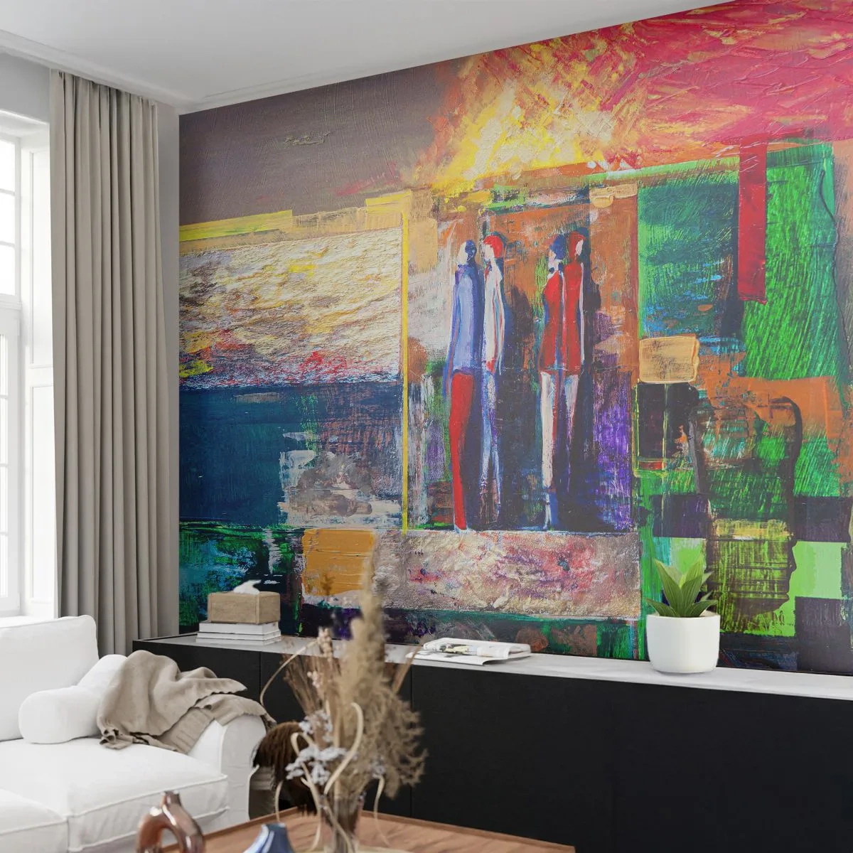 Papier Peint Photo Standard Eco - Relations et émotions - Abstraction, Personnes, Morceau - 400x280 cm