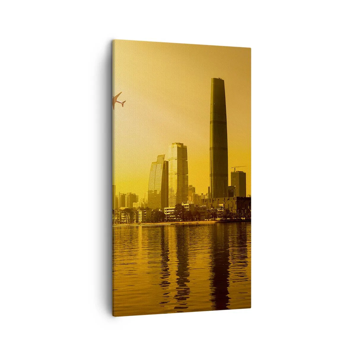 Impression sur toile - Image sur toile - La ville en or - 45x80 cm