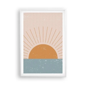 Affiche dans un cadre blanc - Poster - Un miracle au quotidien - 61x91 cm