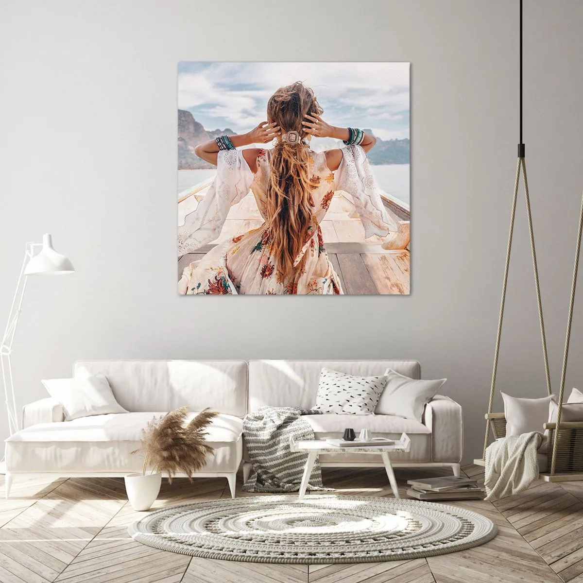 Impression sur toile - Image sur toile - En route vers le bonheur - 60x60 cm