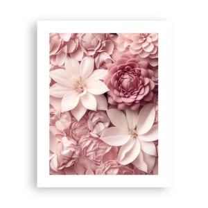 Affiche - Poster - Dans les pétales roses - 40x50 cm