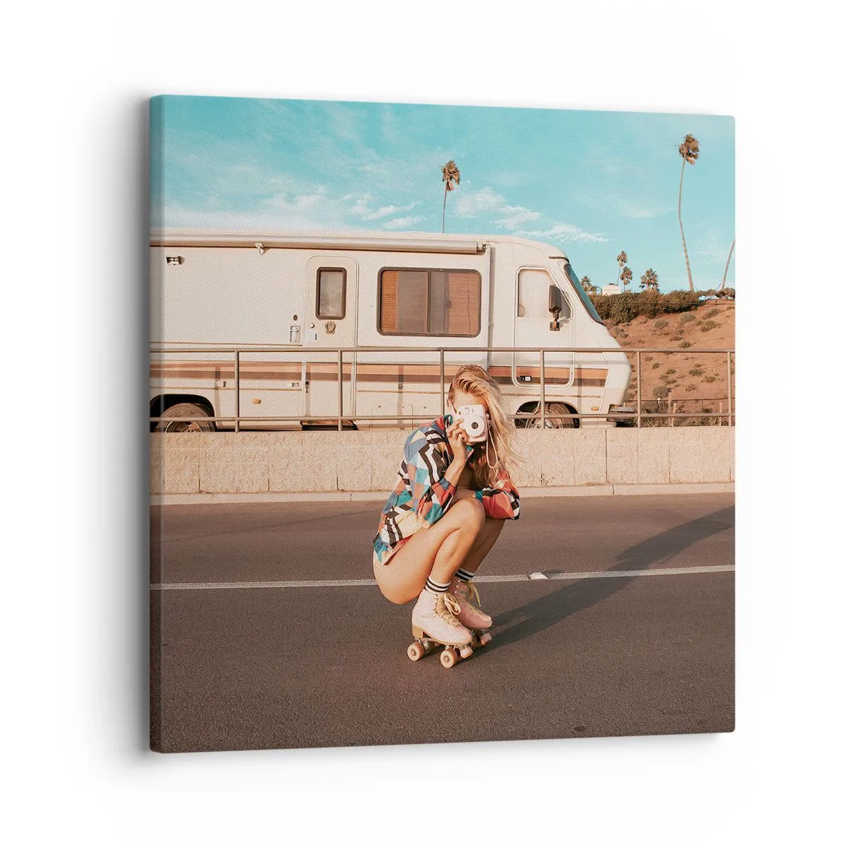 Impression sur toile - Image sur toile - Souriez s'il-vous-plait! - 30x30 cm