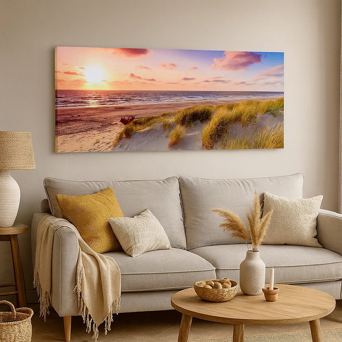 Impression sur toile - Image sur toile - L'air sent déjà l'été - 30x30 cm