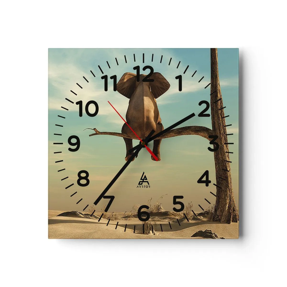 Horloge murale - Pendule murale - Nouveau point de vue - 40x40 cm