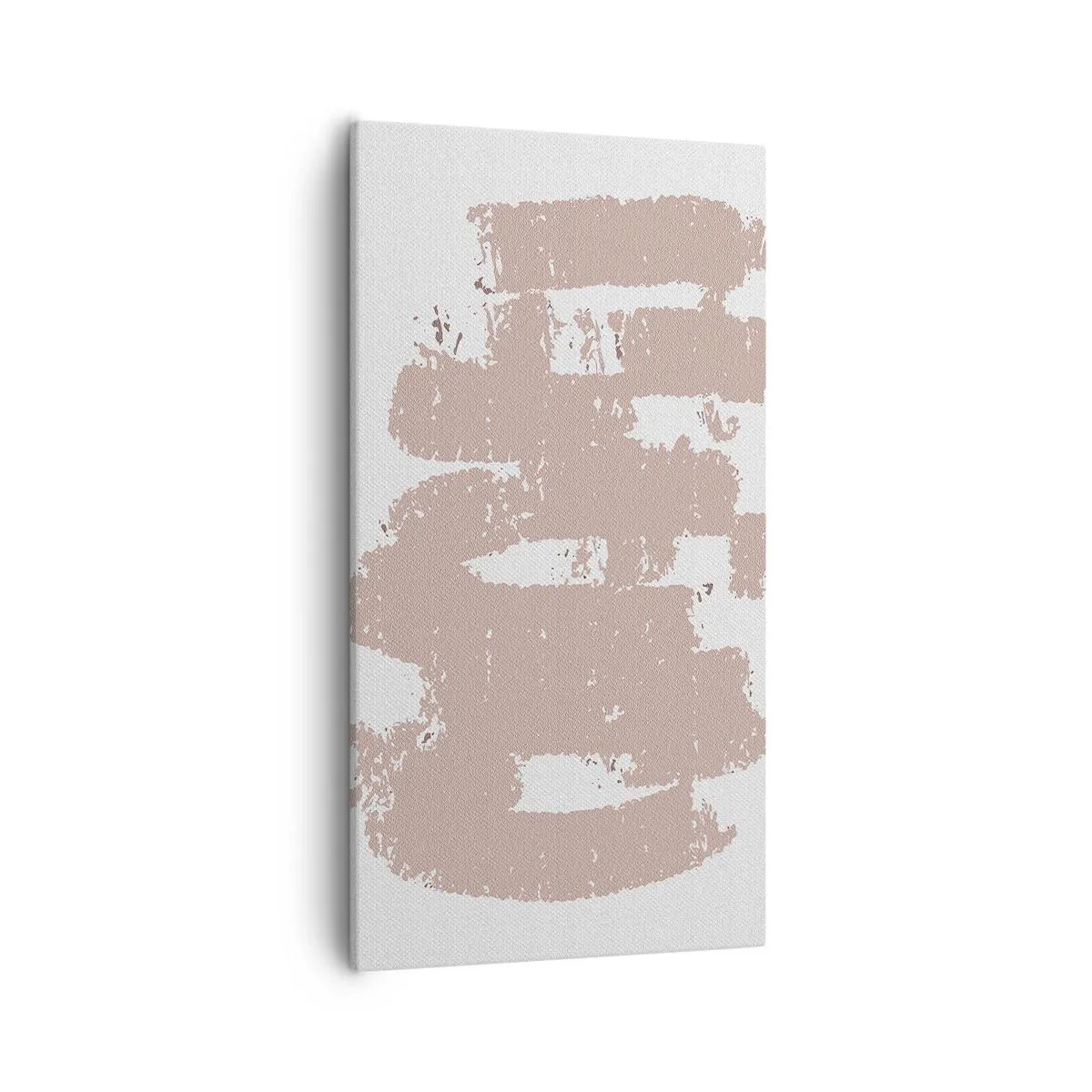 Impression sur toile - Image sur toile - Abstraction en rose tendre - 55x100 cm