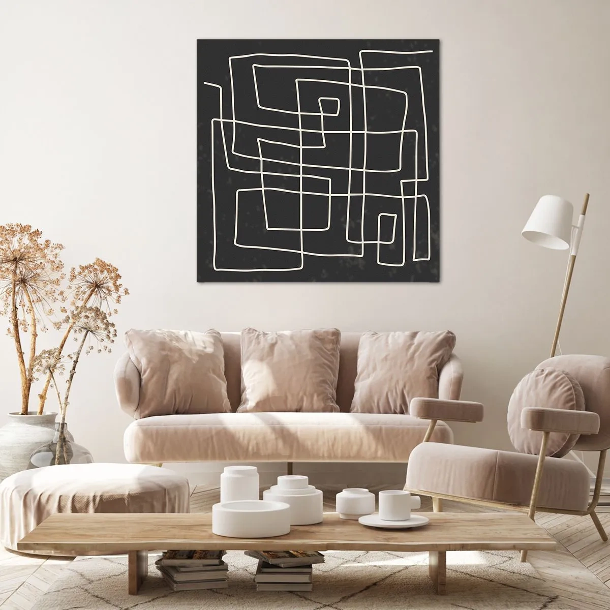 Impression sur toile - Image sur toile - Pas aussi simple - 40x40 cm