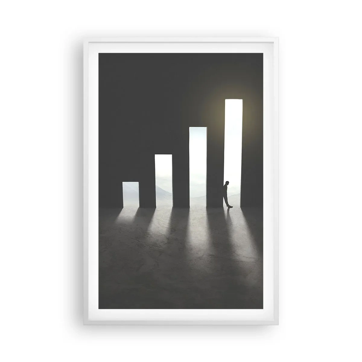 Affiche dans un cadre blanc - Poster - Succès – impression - 61x91 cm