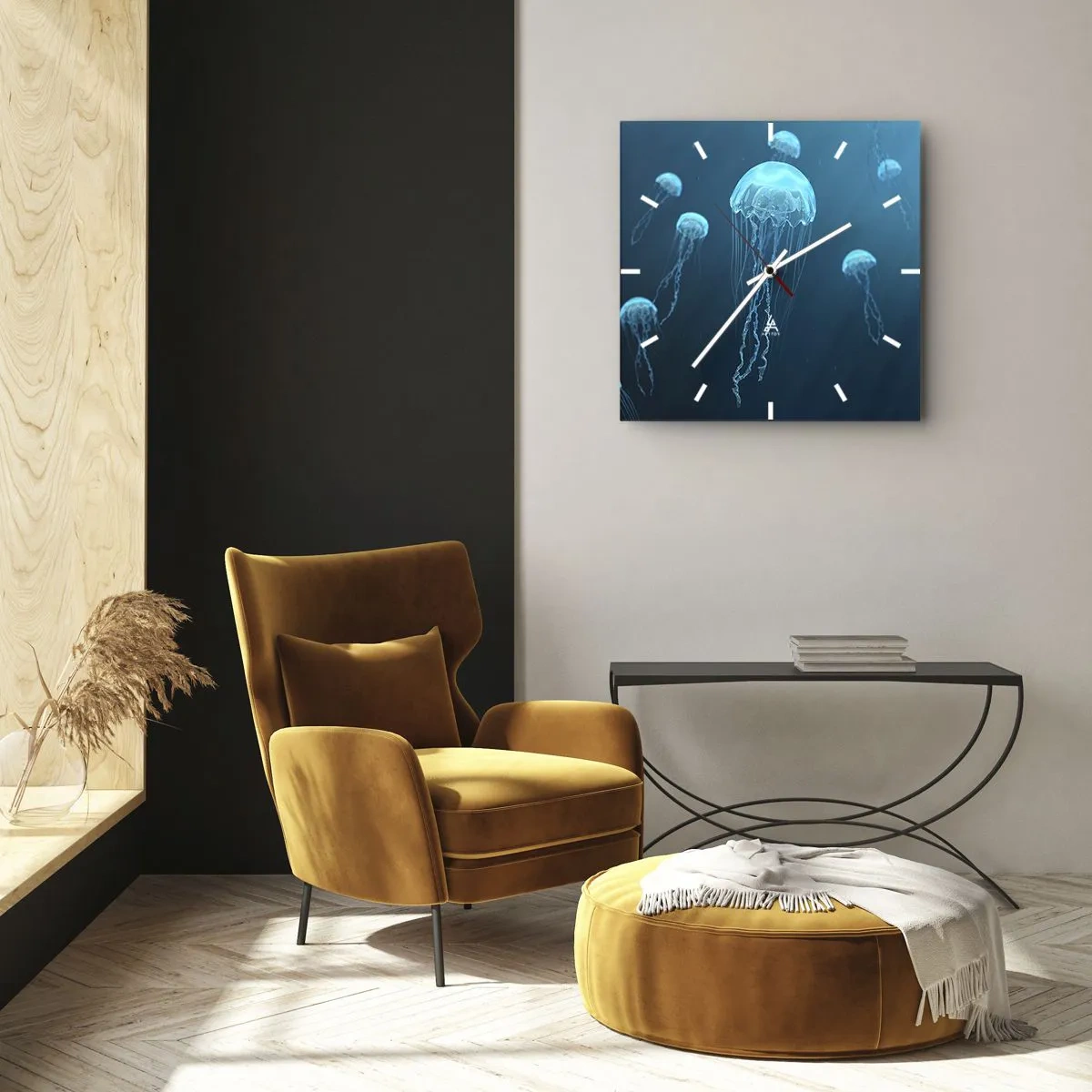 Horloge murale - Pendule murale - Danse océanique - 40x40 cm