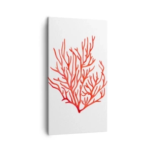 Impression sur toile - Image sur toile - Filigrane de corail - 45x80 cm