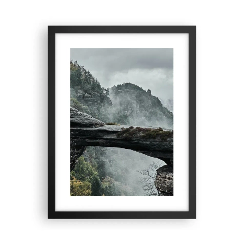 Affiche dans un cadre noir - Poster - L'aventure est sur le point de commencer - 30x40 cm