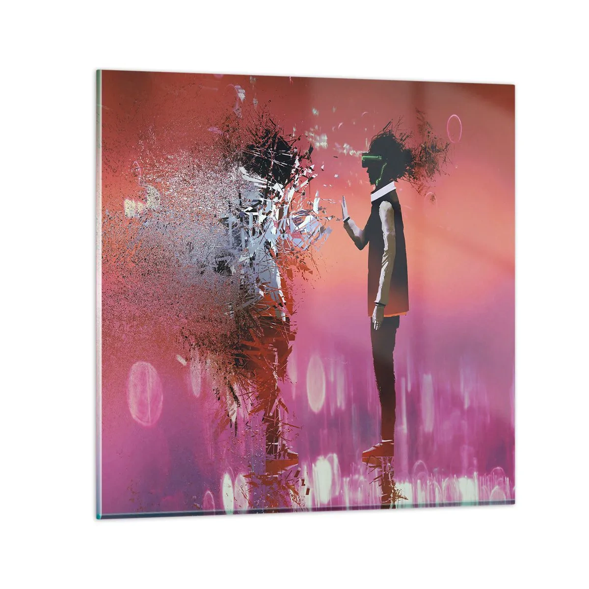 Impression sur verre - Image sur verre - Pouvez-vous regarder à l'intérieur de vous-même ? - 40x40 cm