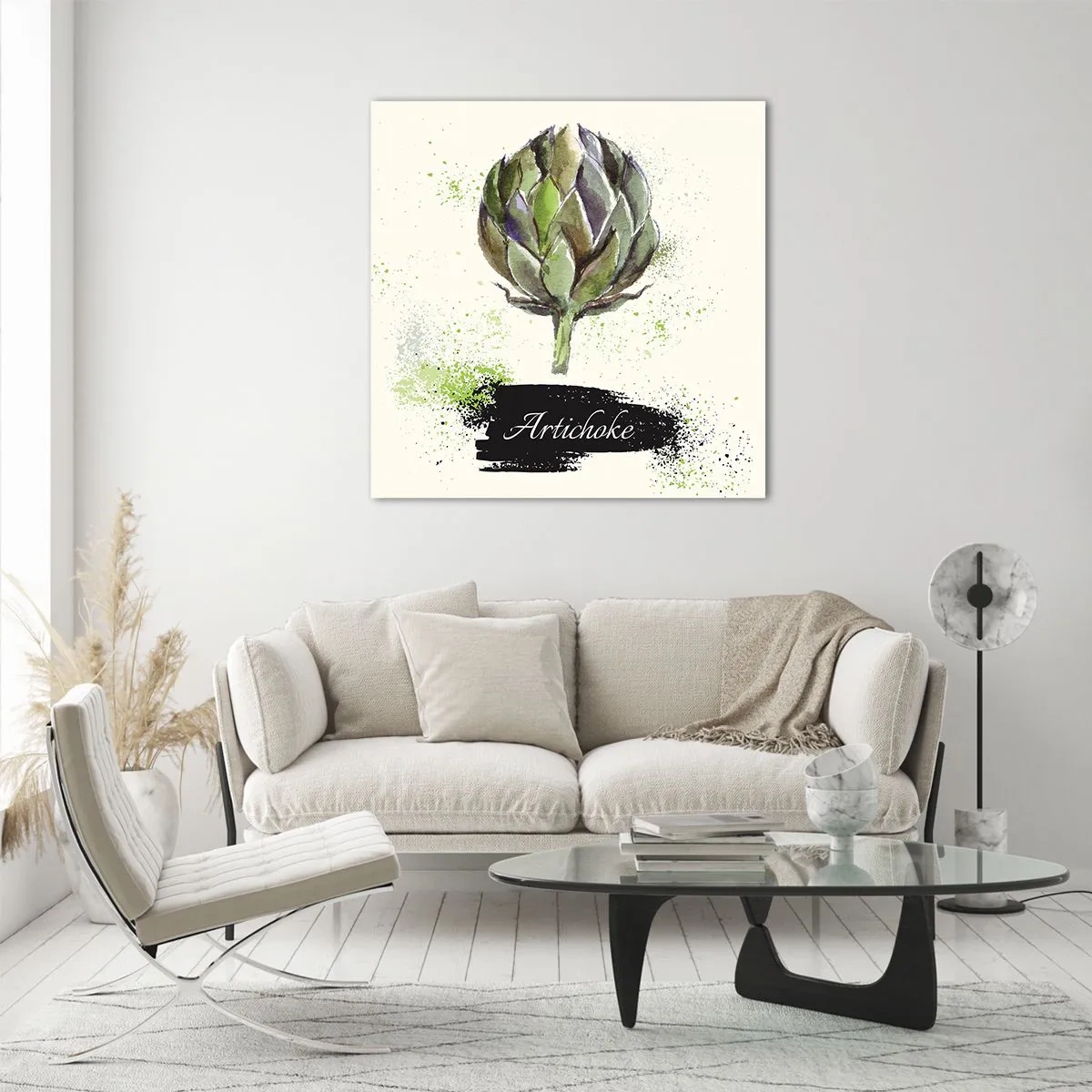 Impression sur verre - Image sur verre - Vive les légumes! - 40x40 cm