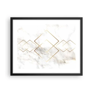 Affiche dans un cadre noir - Poster - Vue à l'infini - 50x40 cm