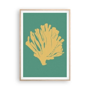 Affiche dans un chêne clair - Poster - Buisson forestier sous-marin - 70x100 cm