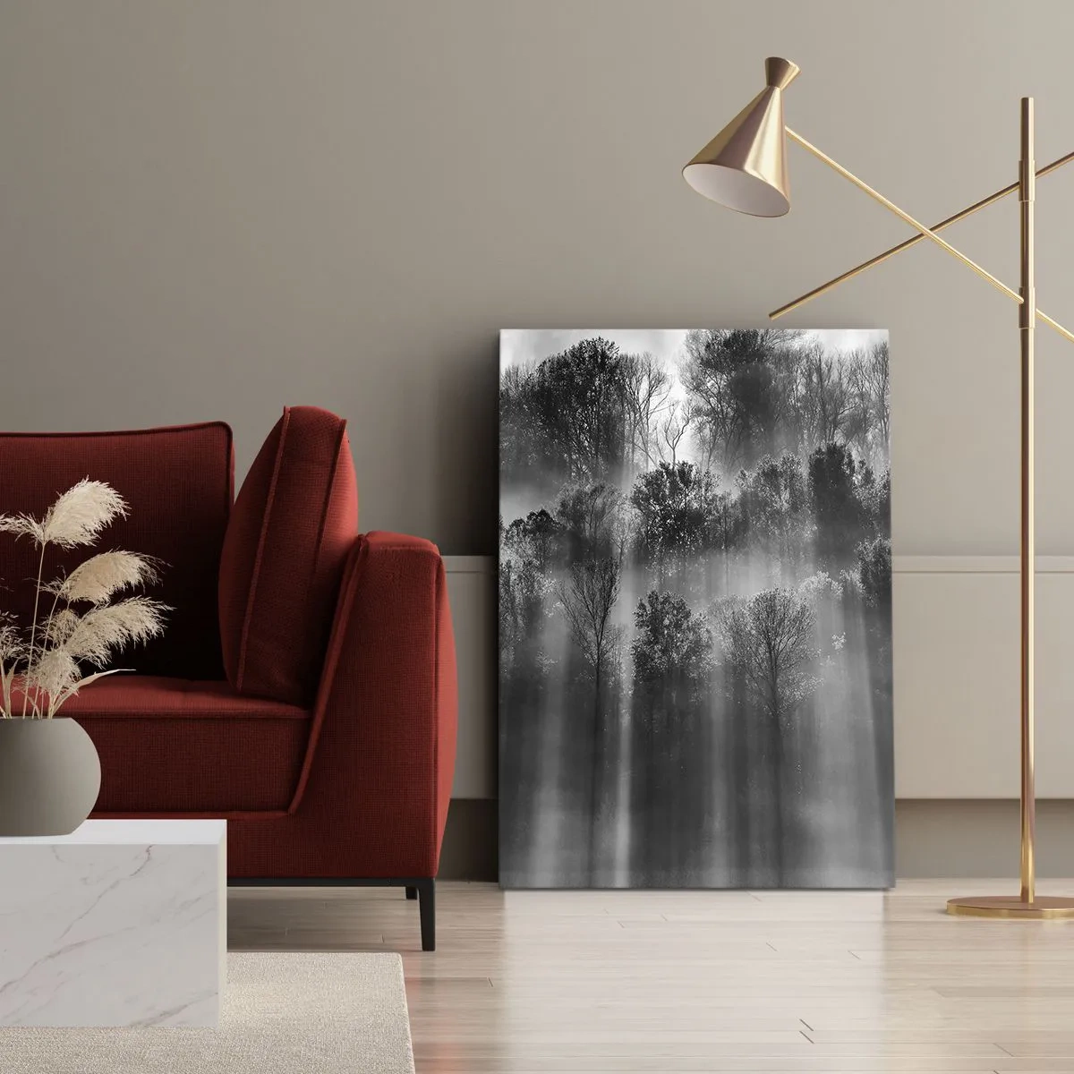 Impression sur toile - Image sur toile - Dans les flots de lumière - 45x80 cm