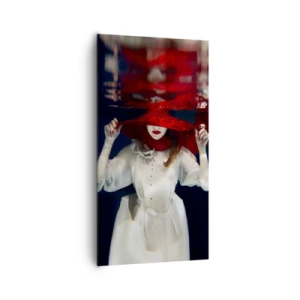 Impression sur toile - Image sur toile - Femme mystérieuse - 65x120 cm