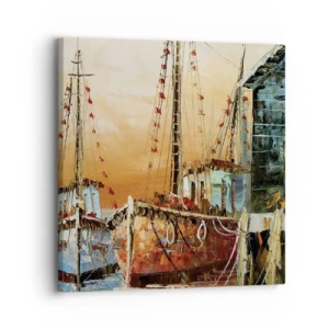 Impression sur toile - Image sur toile - Retour tranquille - 30x30 cm
