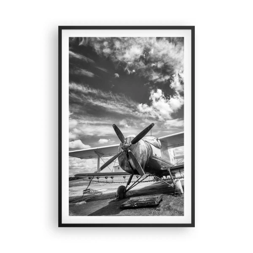 Affiche dans un cadre noir - Poster - Je suis impatient! - 61x91 cm