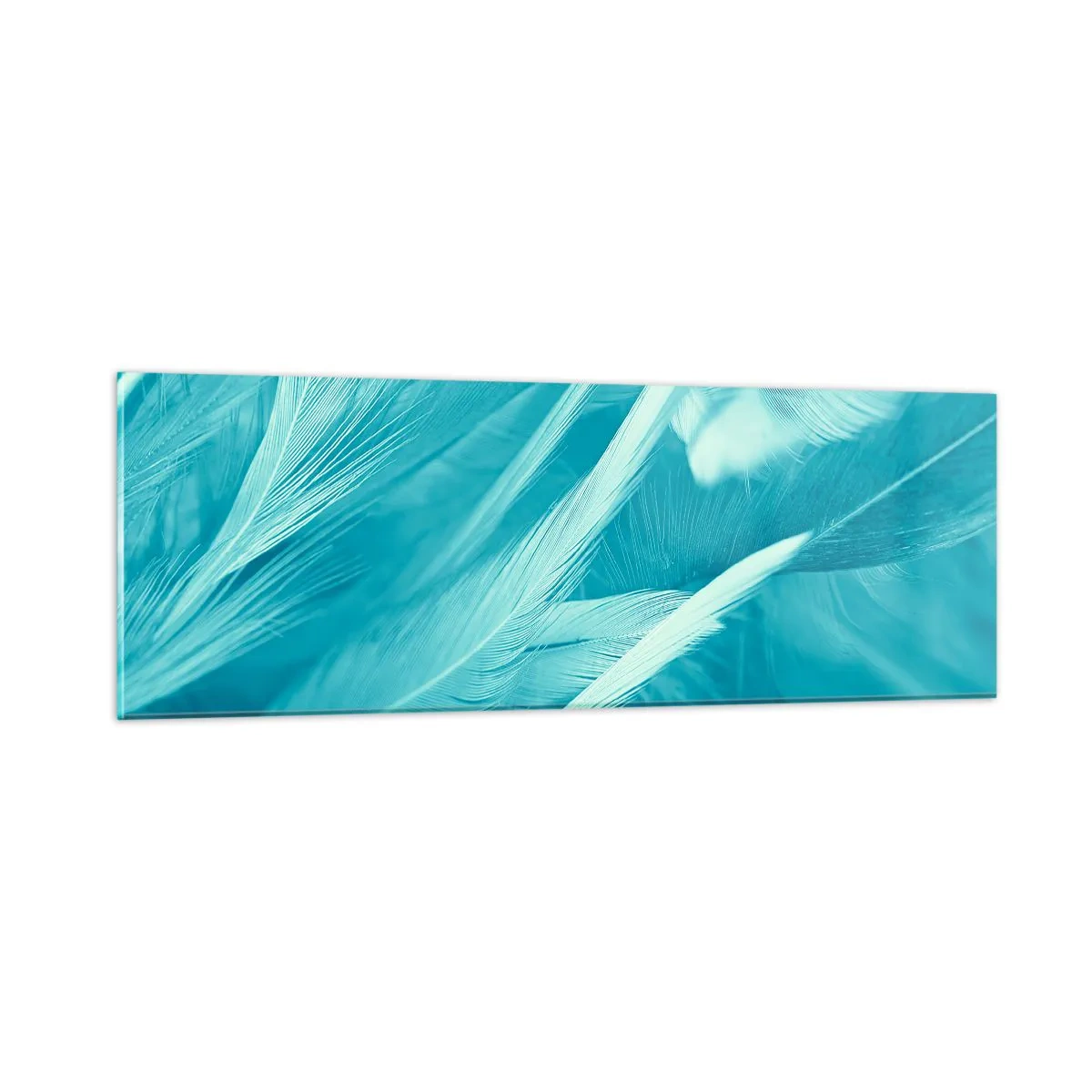Impression sur verre - Image sur verre - Se noyer dans les plumes - 90x30 cm