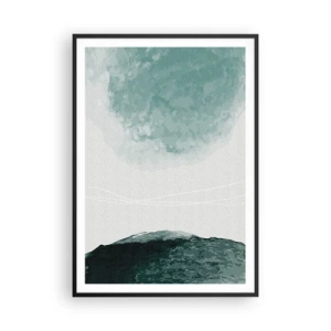 Affiche dans un cadre noir - Poster - Rencontre avec le brouillard - 70x100 cm