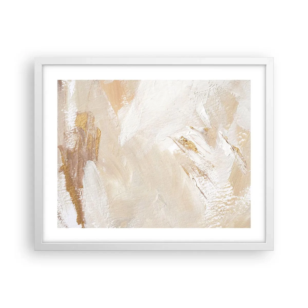 Affiche dans un cadre blanc - Poster - Composition pastel - 50x40 cm
