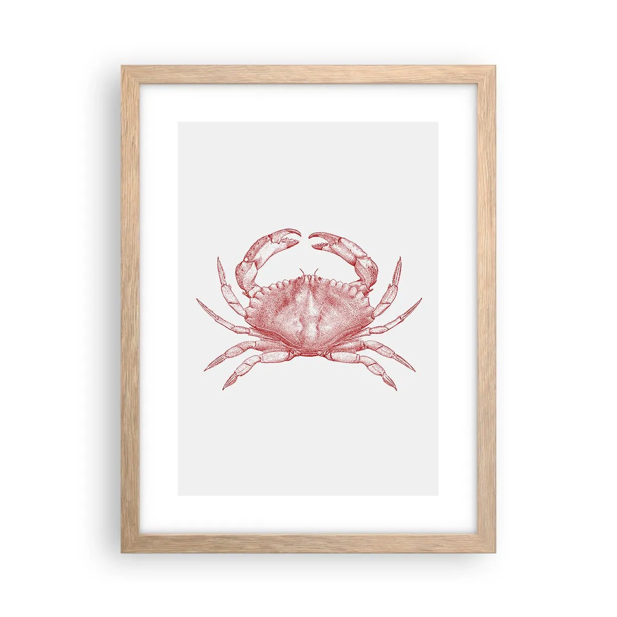 Affiche dans un chêne clair - Poster - Le crabe des crabes - 30x40 cm