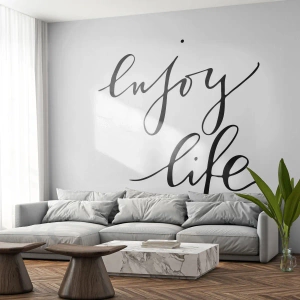 Papier Peint Photo Premium Canvas - Rien à ajouter.... - Typographie, Affirmation, Maxime - 350x256 cm
