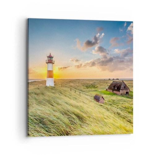 Impression sur toile - Image sur toile - Entre les vagues - 70x70 cm