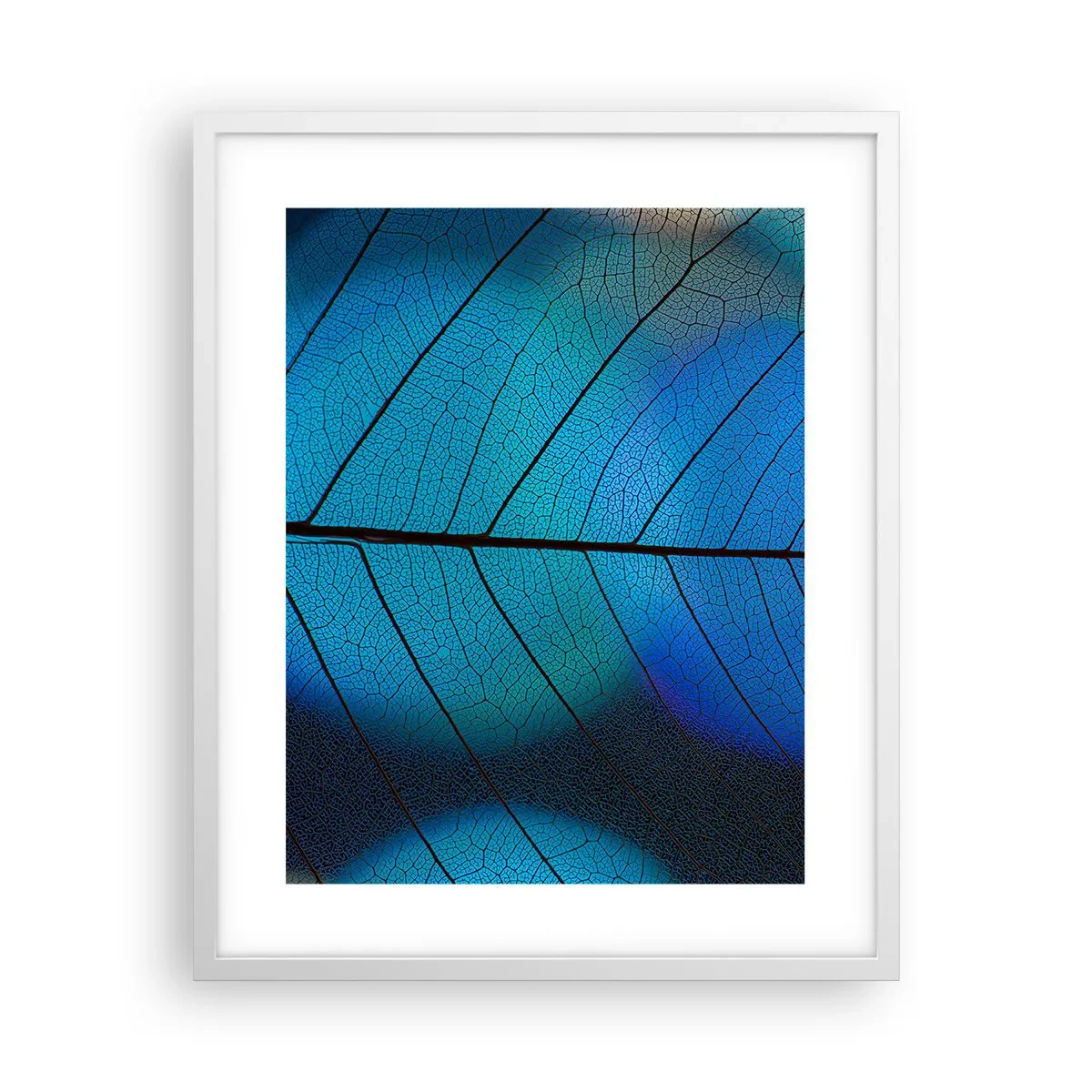 Affiche dans un cadre blanc - Poster - Construction complexe - 40x50 cm