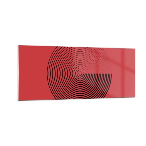 Impression sur verre - Image sur verre - Mouvement circulaire - 100x40 cm