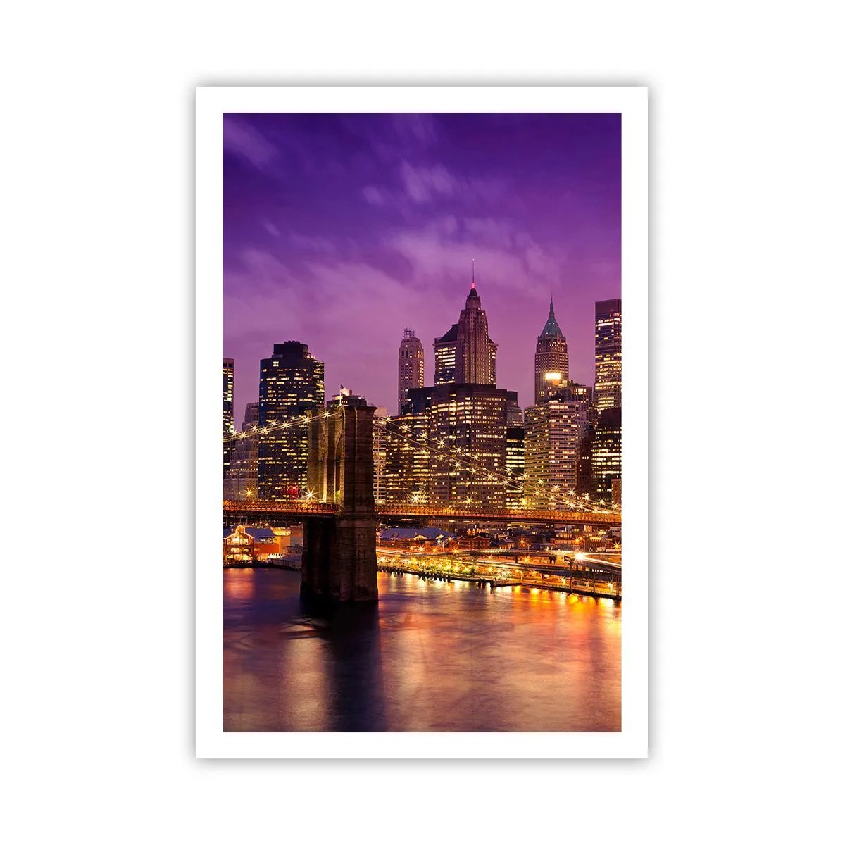 Affiche - Poster - Manhathann or violet - 61x91 cm