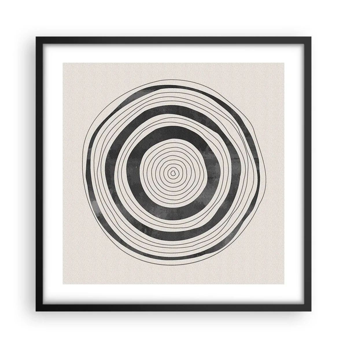 Affiche dans un cadre noir - Poster - Ce qui est important c'est ce qu'il y a entre les deux - 50x50 cm