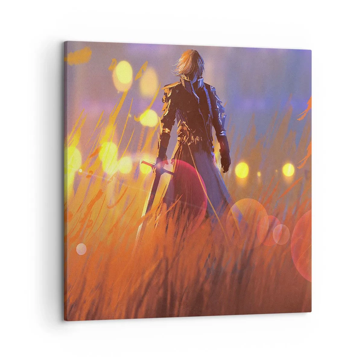 Impression sur toile - Image sur toile - Chevalier errant - 50x50 cm