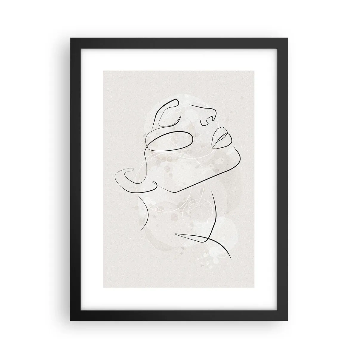 Affiche dans un cadre noir - Poster - L'esquisse d'un rêve - 30x40 cm