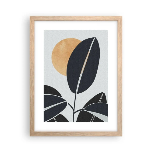 Affiche dans un chêne clair - Poster - Une chaude journée d'été - 30x40 cm