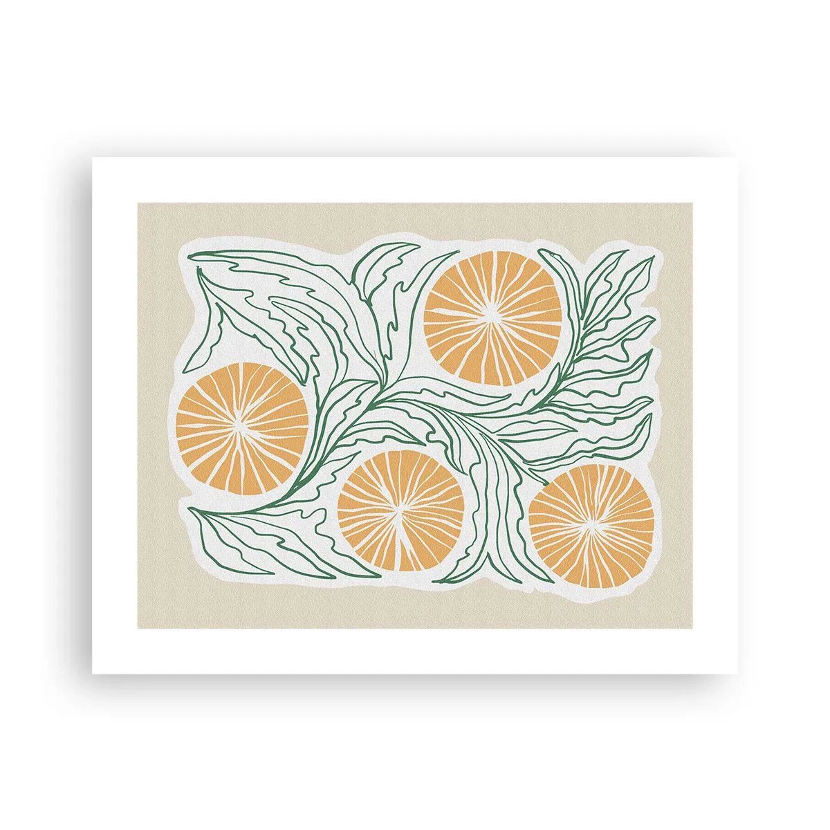 Affiche - Poster - Ethnique avec une pointe d'abstraction - 50x40 cm