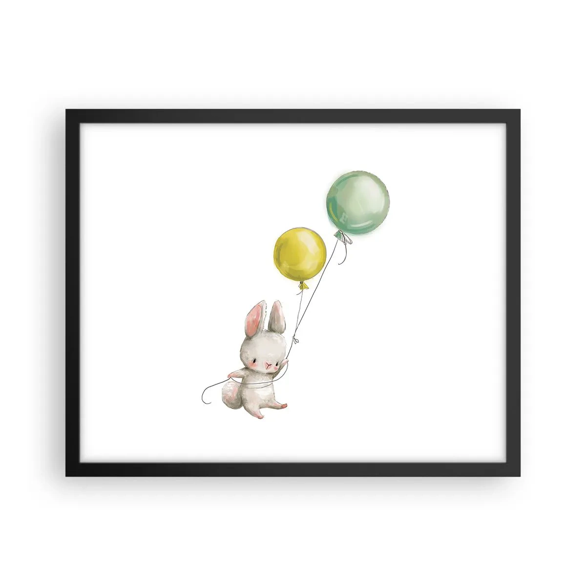 Affiche dans un cadre noir - Poster - Moi aussi je vole! - 50x40 cm