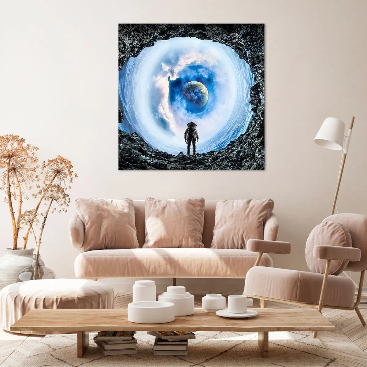 Impression sur toile - Image sur toile - Plus très loin de la maison - 70x70 cm