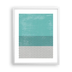 Affiche dans un cadre blanc - Poster - Composition équilibrée - 40x50 cm