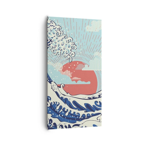 Impression sur toile - Image sur toile - D'une inspiration japonnaise - 65x120 cm