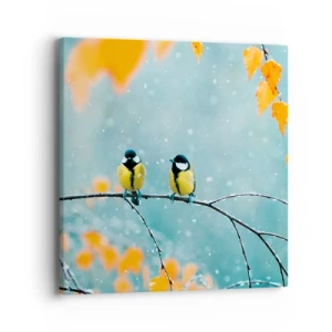 Impression sur toile - Image sur toile - Potins d'oiseaux - 40x40 cm