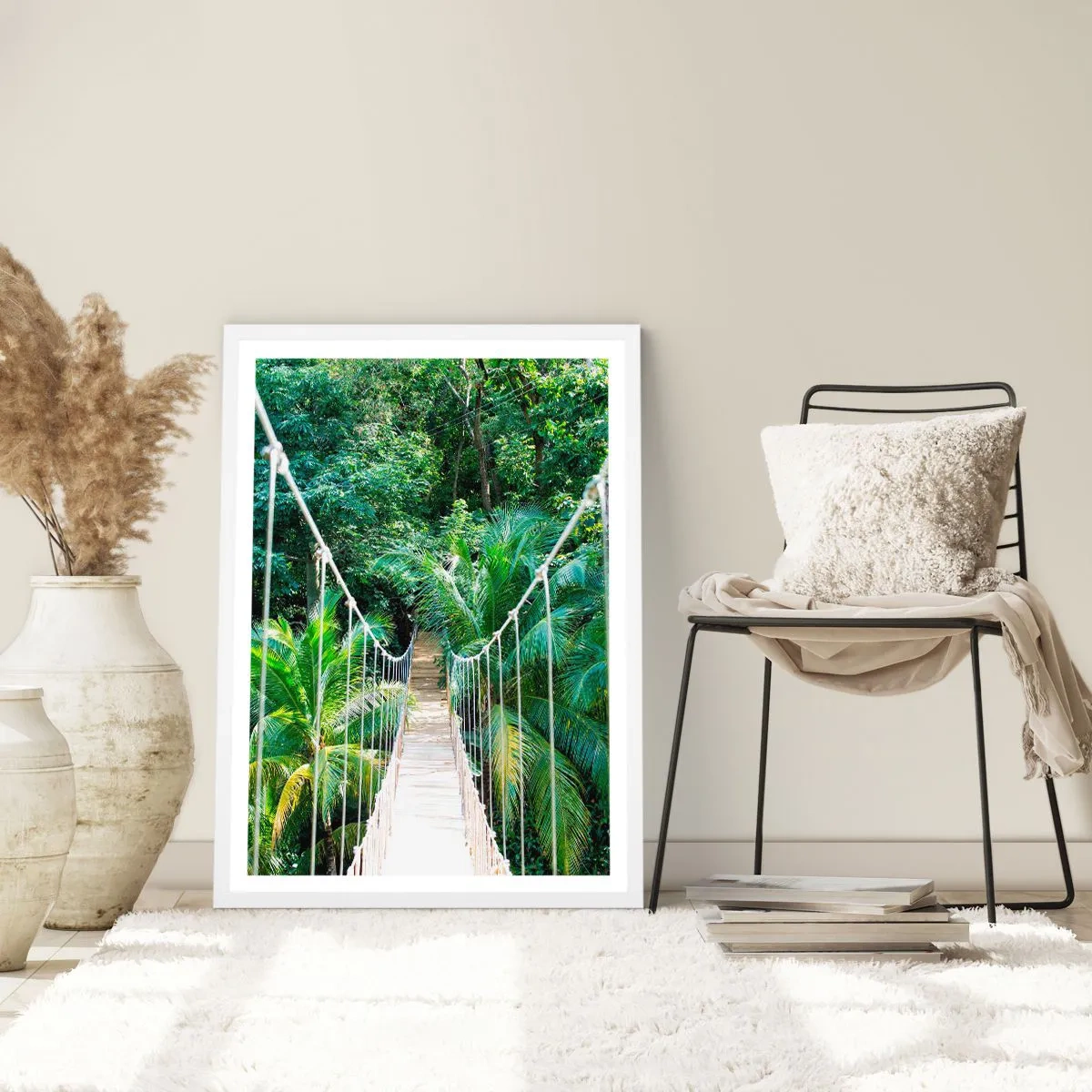 Affiche dans un cadre blanc - Poster - Welcome to the jungle! - 30x40 cm