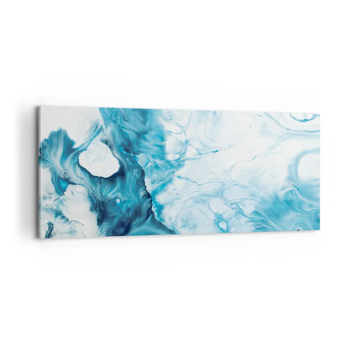Impression sur toile - Image sur toile - Concert de bleu - 100x40 cm