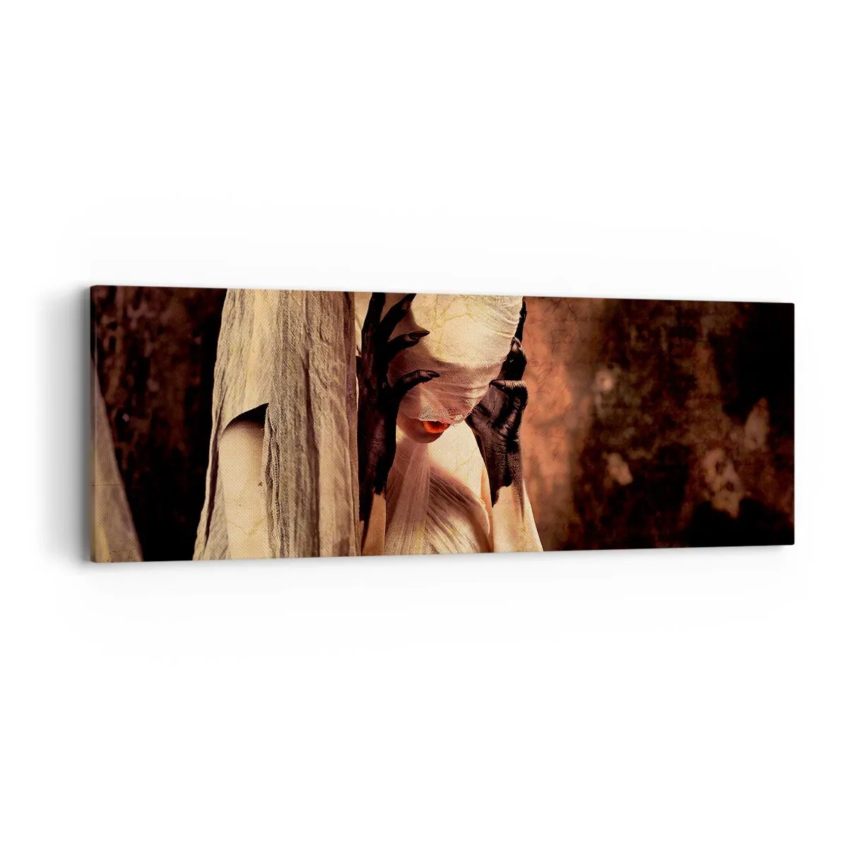 Impression sur toile - Image sur toile - Entre le bon et le mauvais - 90x30 cm