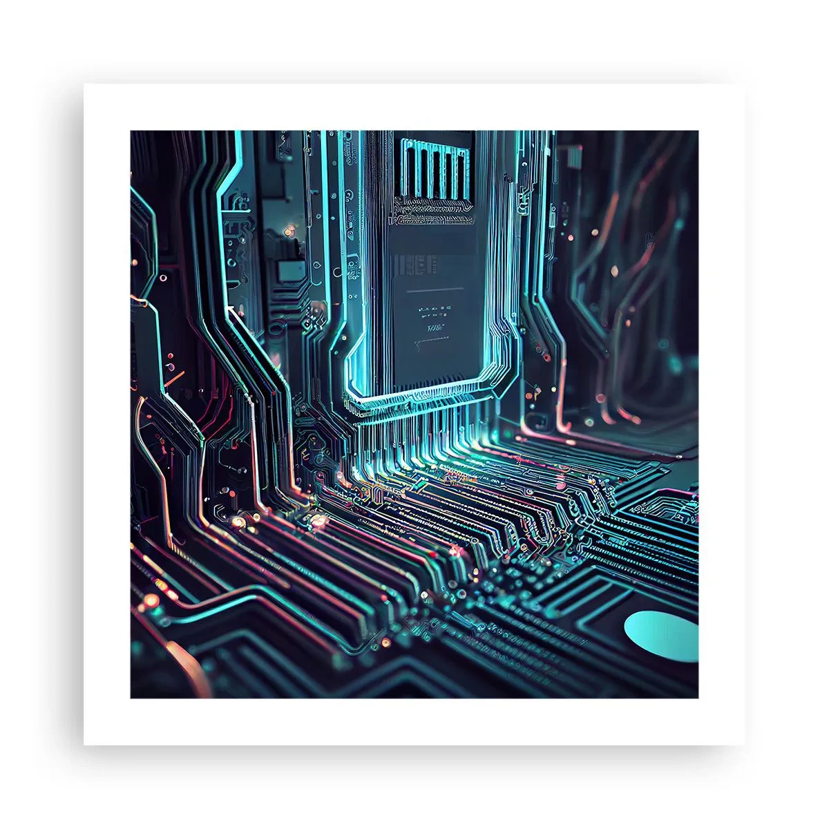 Affiche - Poster - Je pense comme ça… - 50x50 cm
