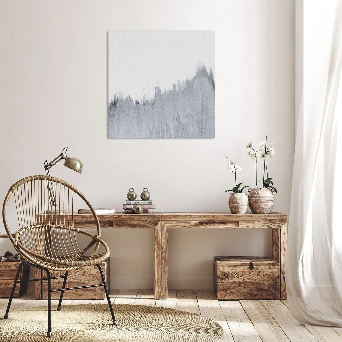 Impression sur toile - Image sur toile - Une esquisse mystérieuse - 40x40 cm