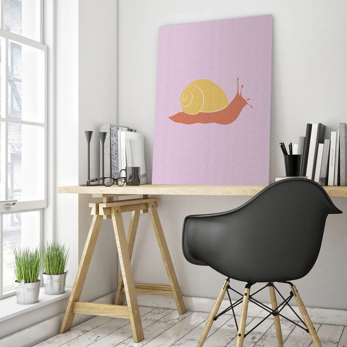 Impression sur verre - Image sur verre - Il n'y a pas d'urgence - 70x100 cm