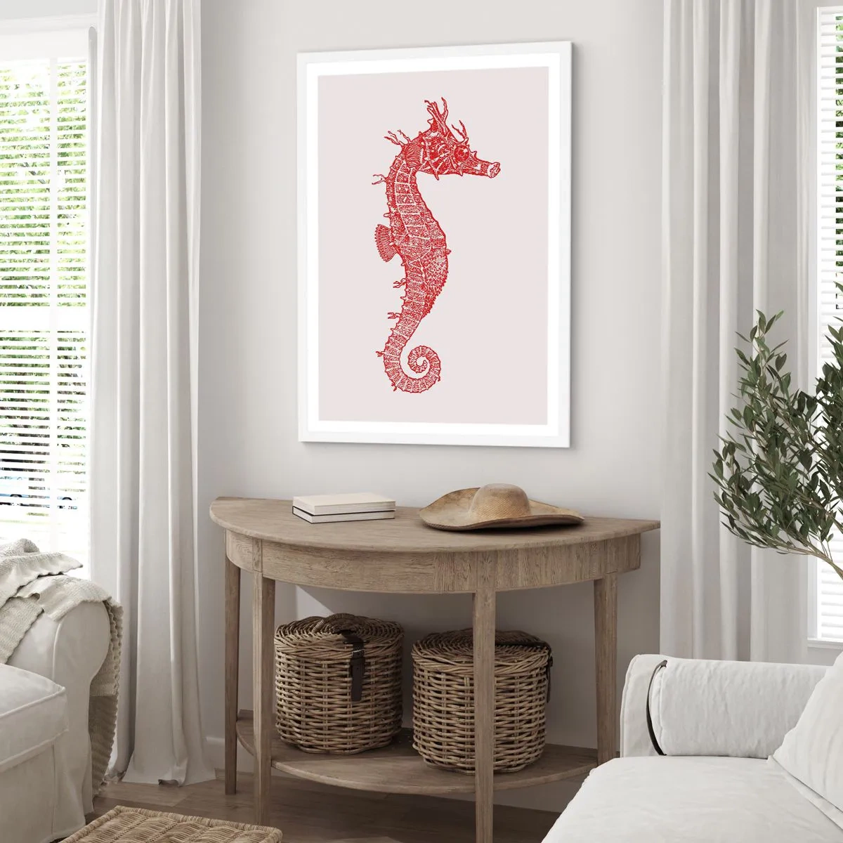 Affiche dans un cadre blanc - Poster - Une créature complexe - 30x40 cm