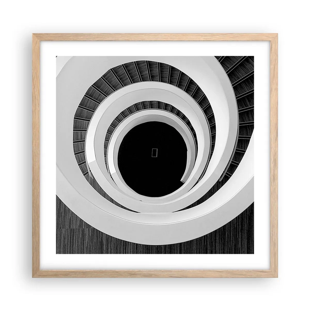 Affiche dans un chêne clair - Poster - Les choses concrêtes - 50x50 cm