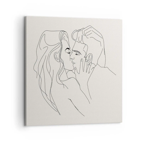 Impression sur toile - Image sur toile - Enlacé de sentiment - 60x60 cm